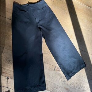 The Colette Ponte Crop Wide-Leg Pants by Maeve